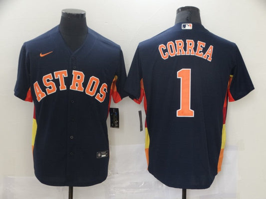 Men/Women/Youth Houston Astros Carlos Correa #1 baseball Jerseys