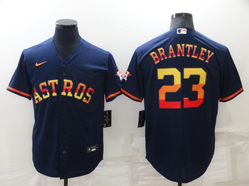 Men/Women/Youth Houston Astros Michael Brantley #23 baseball Jerseys