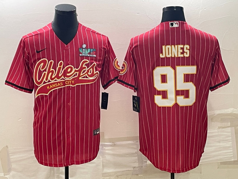 Adult Kansas City Chiefs Chris Jones NO.95 Football Jersey