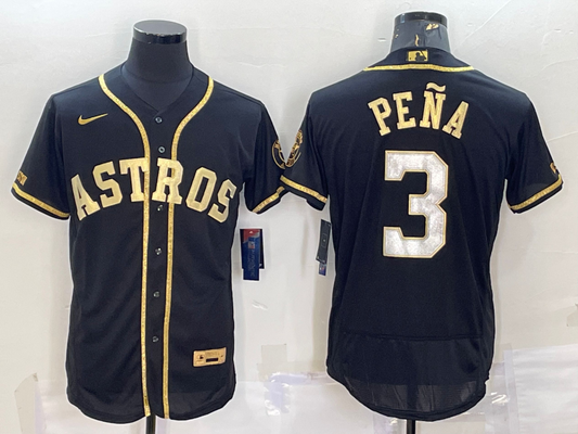 Men/Women/Youth Houston Astros Jeremy Peña #3 baseball Jerseys