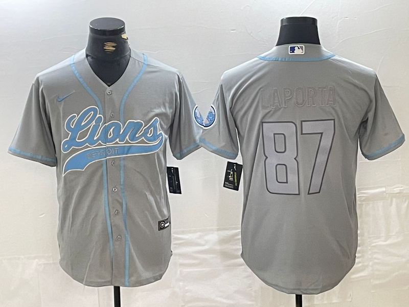men/women/kids Detroit Lions Sam LaPorta NO.87 baseball Jerseys
