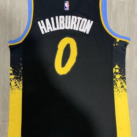 Indiana Pacers Tyrese Haliburton NO.0 Basketball Jersey city version