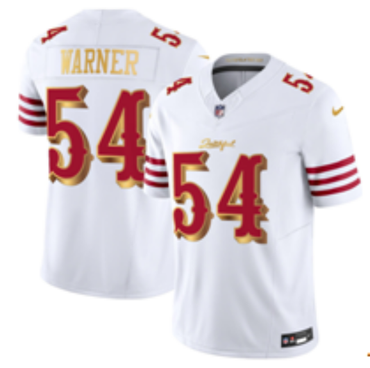 Newest arrival 2025 Adult San Francisco 49ers Fred Warner NO.54 Football Jerseys
