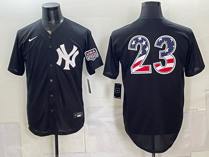 Men/Women/Youth New York Yankees Don Mattingly's NO.23 baseball Jerseys US flag version