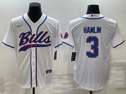 Adult Buffalo Bills Damar Hamlin NO.3 Football Jerseys