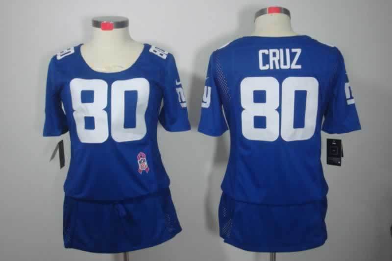 Women New York Giants Victor Cruz NO.80 Football Jerseys