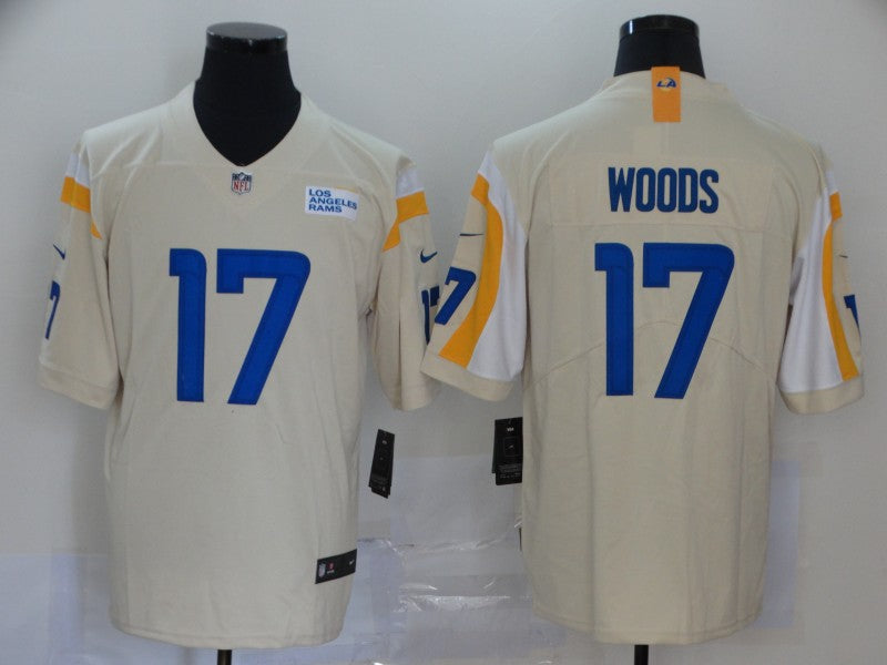 Adult Los Angeles Rams Robert Woods NO.17 Football Jerseys