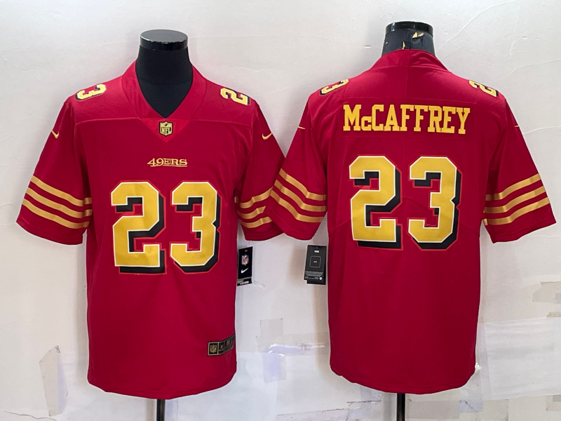 Adult San Francisco 49ers Christian McCaffrey NO.23 Football Jerseys