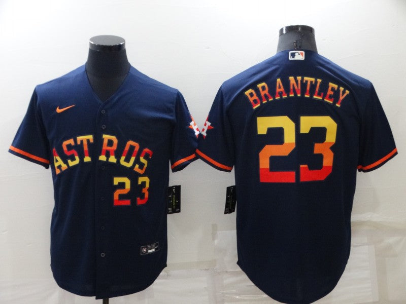 Men/Women/Youth Houston Astros Michael Brantley #23 baseball Jerseys
