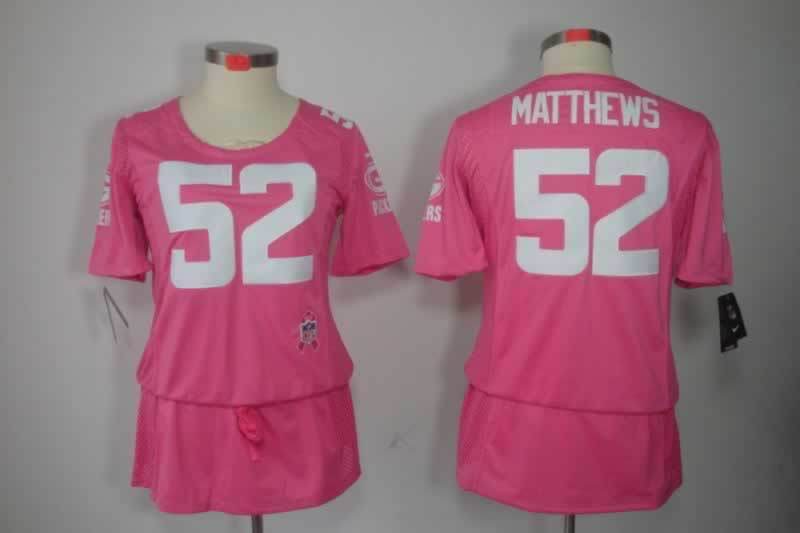 Women's Green Bay Packers Clay Matthews NO.52 Football Jerseys