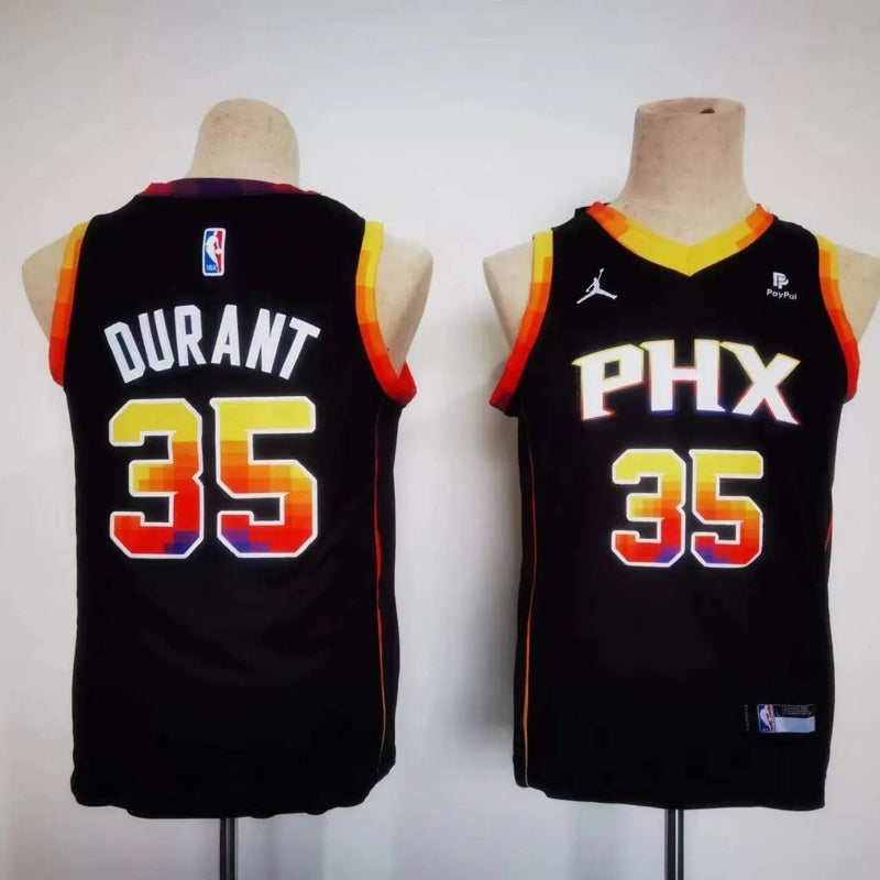 Kids Phoenix Suns Kevin Durant NO.35 Basketball Jersey