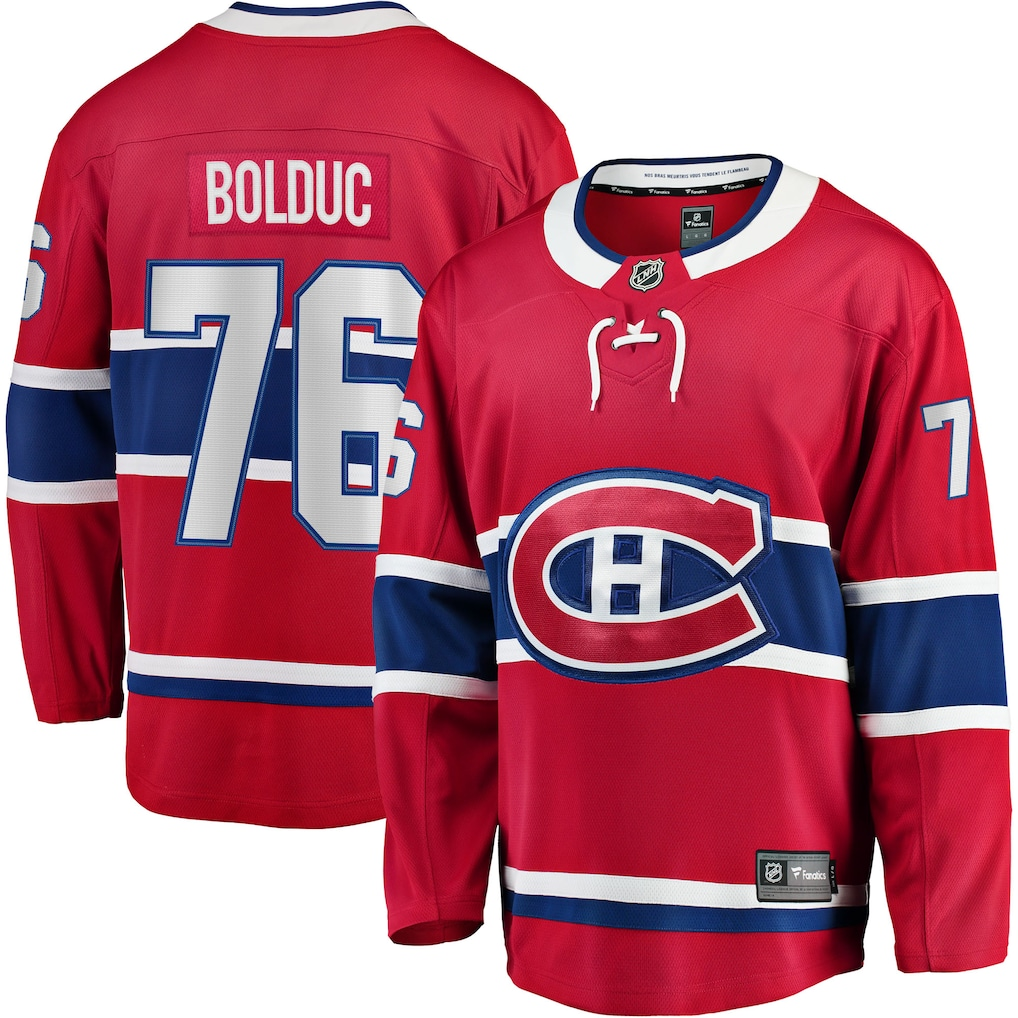 Men's Montreal Canadiens Zack Bolduc #76 Fanatics Red Home Breakaway Jersey