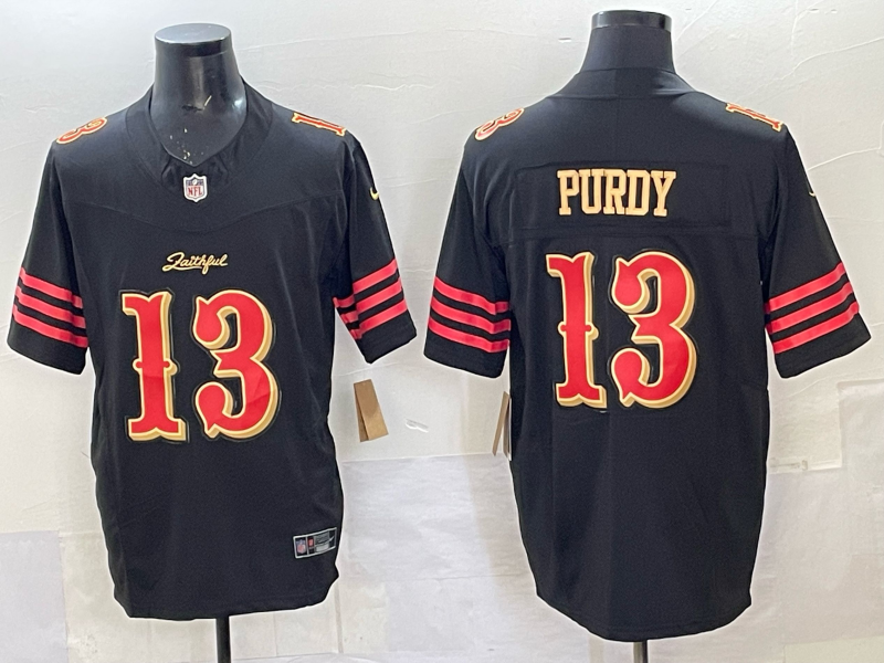 Newest arrival 2025 Adult San Francisco 49ers Brock Purdy No.13 Football Jerseys