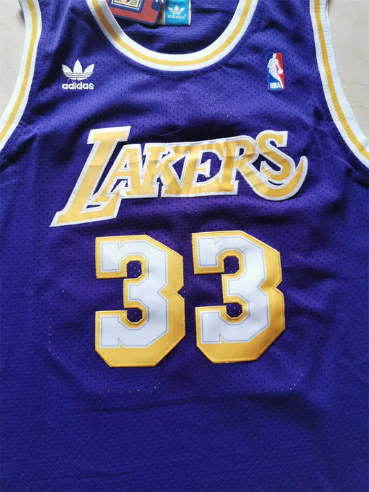 Los Angeles Lakers Kareem Abdul-Jabbar NO.33 Basketball Jersey