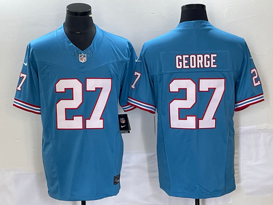 New arrival Adult Tennessee Titans Eddie George NO.27 Football Jerseys