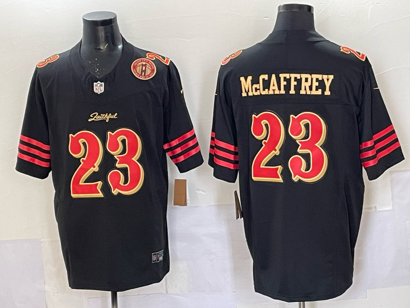 Newest arrival 2025 Adult San Francisco 49ers Christian McCaffrey No.23 Football Jerseys