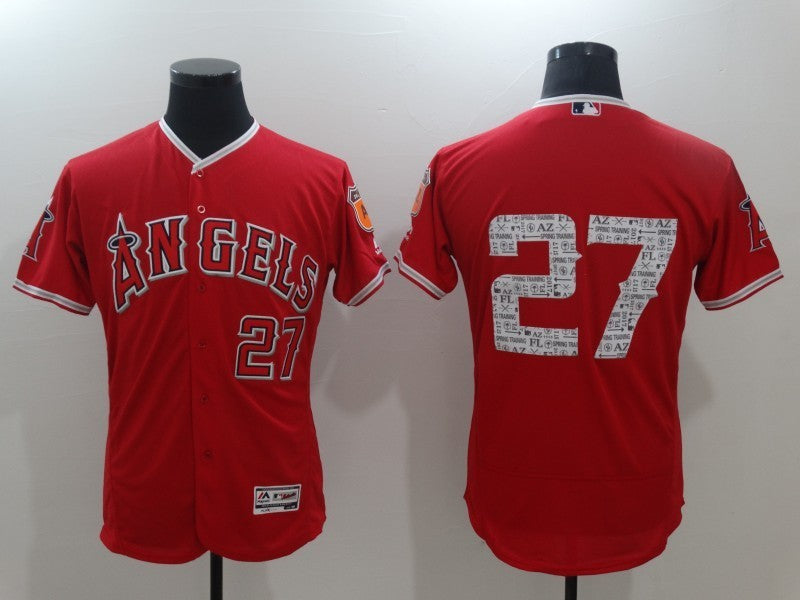 Men/Women/Youth Los Angeles Angels Mike Trout #27 baseball Jerseys