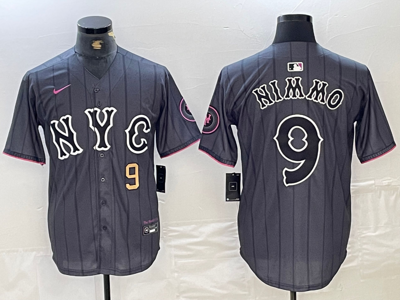 Men/Women/Youth New York Mets Brandon Nimmo #9 baseball Jerseys