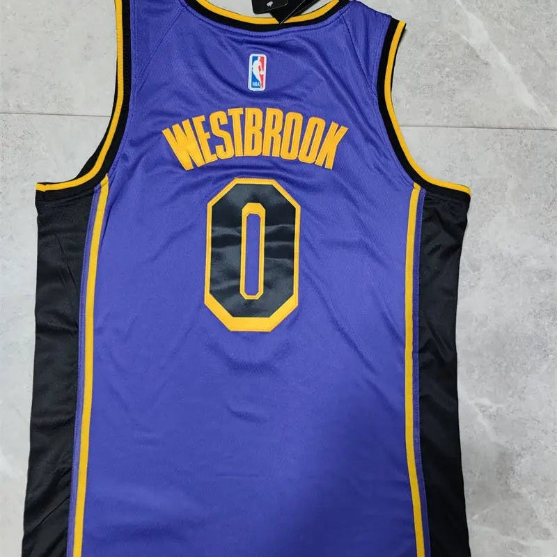 Los Angeles Lakers Russell Westbrook NO.0 Basketball Jersey
