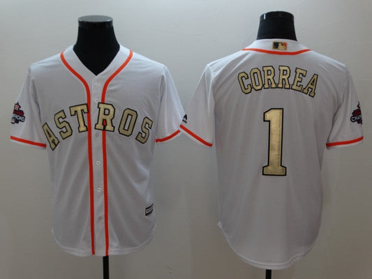 Men/Women/Youth Houston Astros Carlos Correa #1 baseball Jerseys