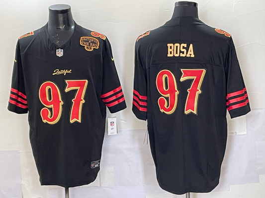 Newest arrival 2025 Adult San Francisco 49ers  nick Bosa No.97 Football Jerseys
