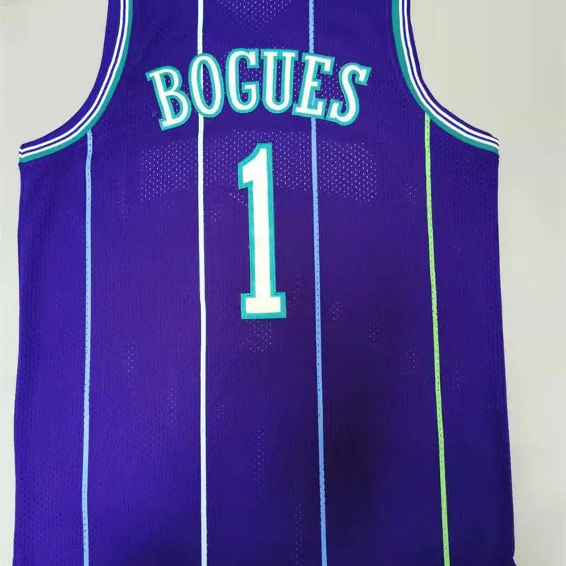 Charlotte Hornets Tyrone Bogues NO.1 Basketball Jersey