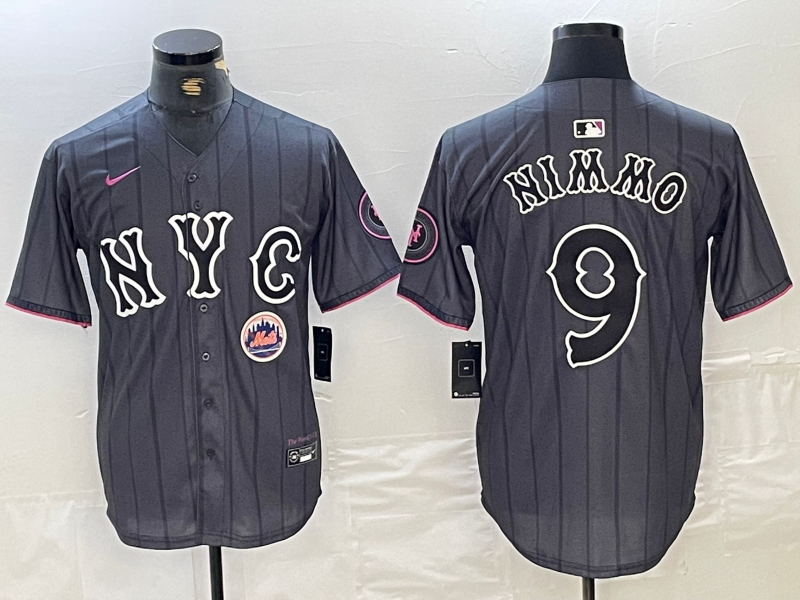 Men/Women/Youth New York Mets Brandon Nimmo #9 baseball Jerseys