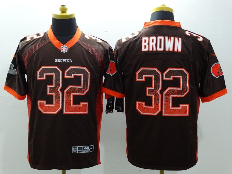 Adult Cleveland Browns Jim Brown NO.32 Football Jerseys
