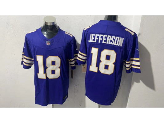 New Season Adult Minnesota Vikings Justin Jefferson NO.18 Football Jerseys