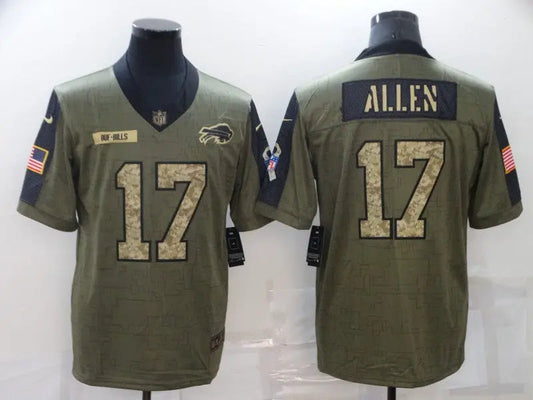 Adult Buffalo Bills Josh Allen NO.17 Football Jerseys