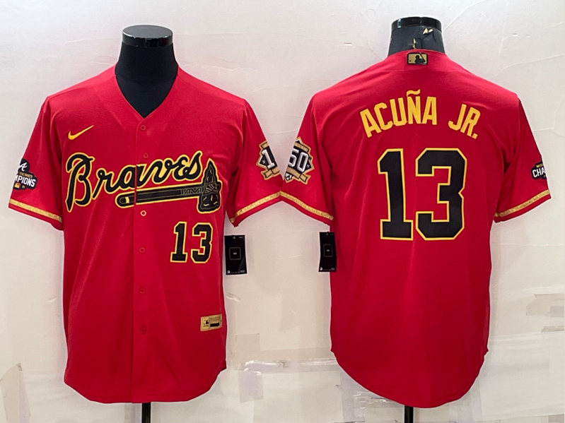 Men/Women/Youth Atlanta Braves Ronald Acuña Jr. #13 baseball Jerseys