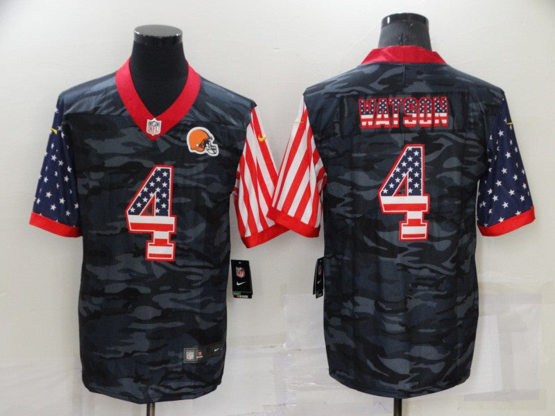 Adult Cleveland Browns DESHAUN WATSON NO.4 Football Jerseys