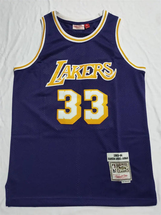 Los Angeles Lakers Kareem Abdul-Jabbar NO.33 Basketball Jersey