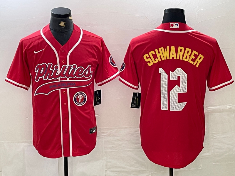 Men/Women/Youth Philadelphia Phillies Kyle Schwarber #12 baseball Jerseys
