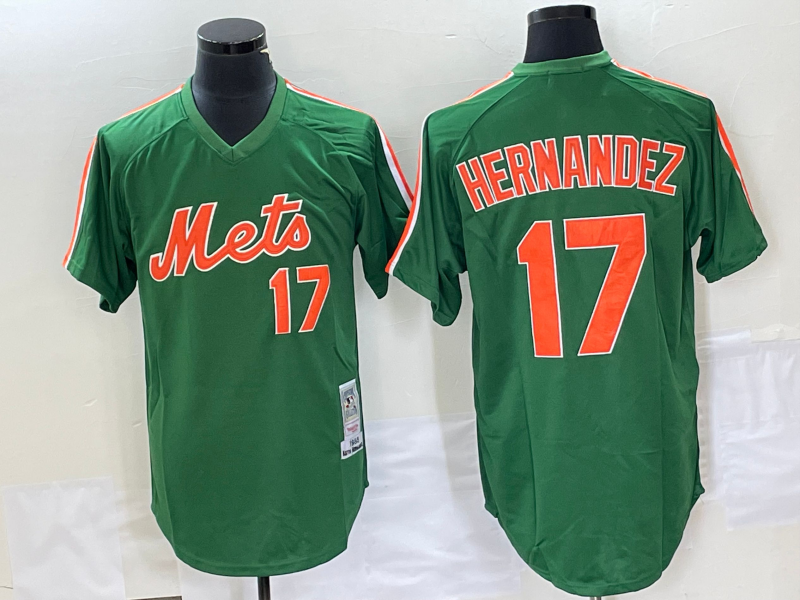 Men/Women/Youth New York Mets Hernandez Mitchell #17 baseball Jerseys