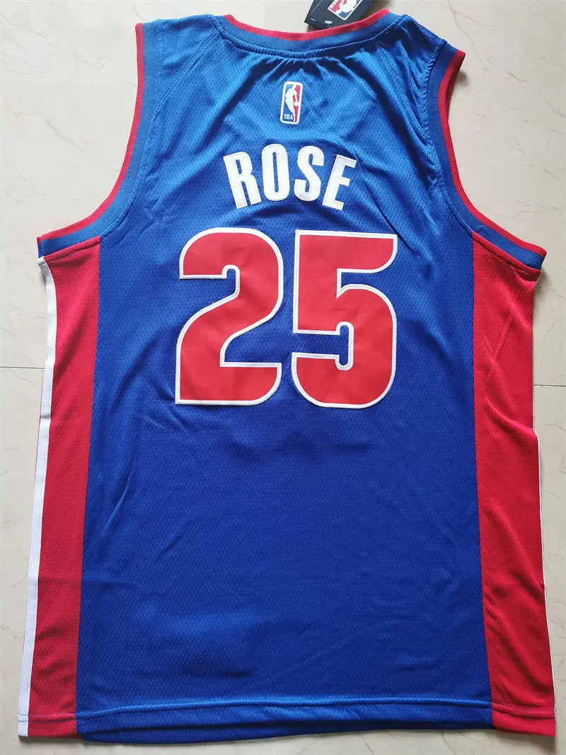 Detroit Pistons Derrick Rose NO.25 Basketball Jersey