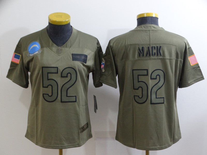 Women Los Angeles Chargers Khalil Mack NO.52 Football Jerseys