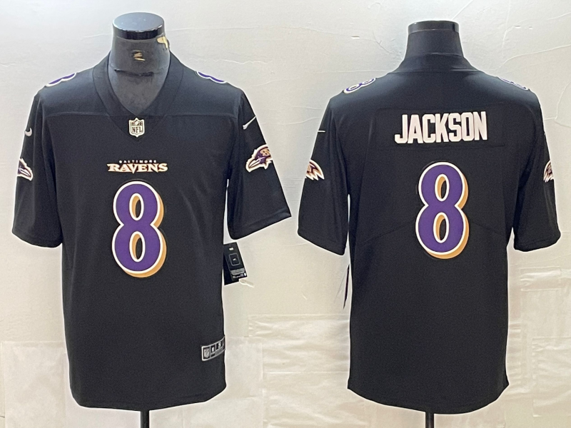 Adult Baltimore Ravens Lamar Jackson NO.8 Football Jerseys