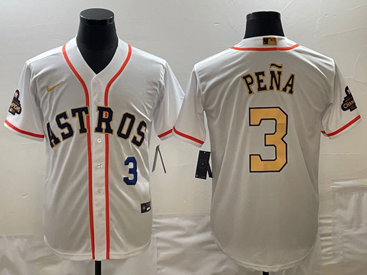 Men/Women/Youth Houston Astros Jeremy Peña #3 baseball Jerseys