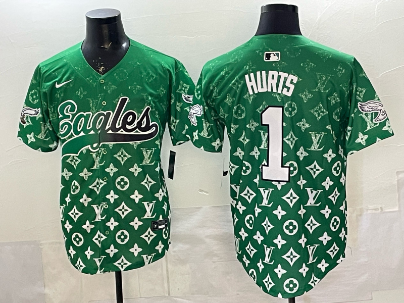 Philadelphia Eagles Jalen Hurts No.1 Football Jerseys new arrival