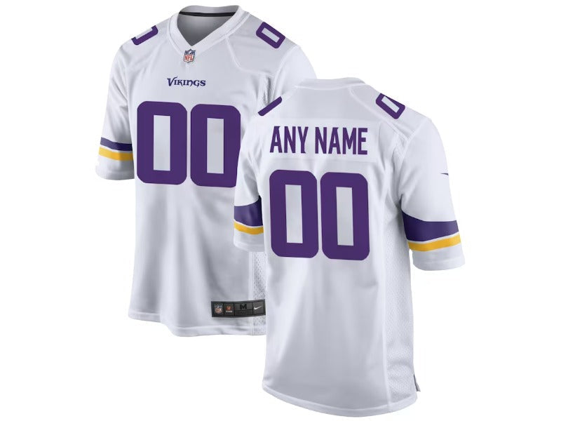 Adult Minnesota Vikings number and name custom Football Jerseys