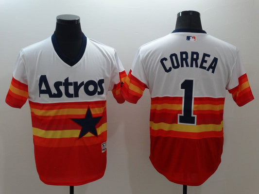 Men/Women/Youth Houston Astros Carlos Correa #1 baseball Jerseys