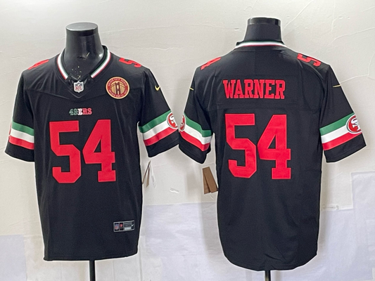 Newest arrival 2025 Adult San Francisco 49ers Fred Warner NO.54 Football Jerseys