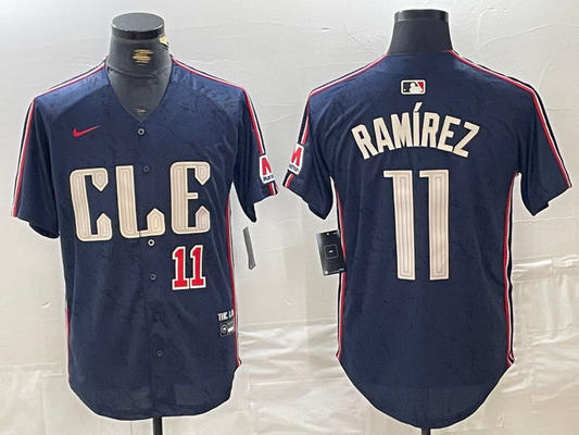 Men/Women/Youth Cleveland Indians Jose Ramirez #11 baseball Jerseys