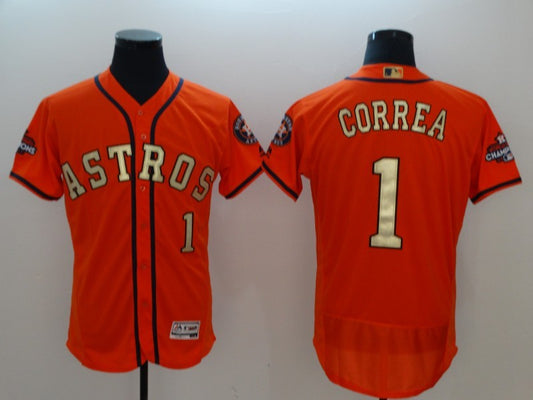 Men/Women/Youth Houston Astros Carlos Correa #1 baseball Jerseys
