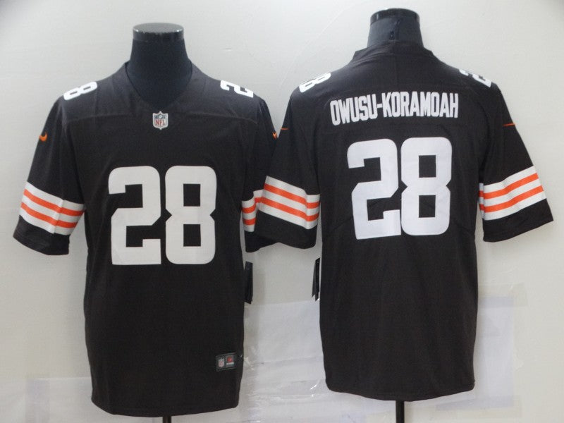 Adult Cleveland Browns Jeremiah Owusu-Koramoah NO.28 Football Jerseys