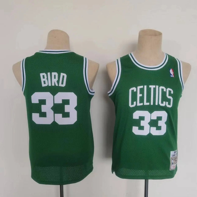 Kids Boston Celtics Larry Bird NO.33 Basketball Jersey