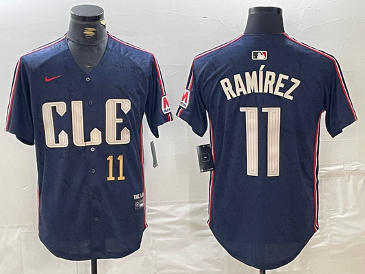 Men/Women/Youth Cleveland Indians Jose Ramirez #11 baseball Jerseys