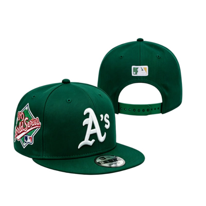 6 Styles Oakland A’s Logo Flat Brim Adjustable Sports Fan Baseball Snapback Hats Unisex