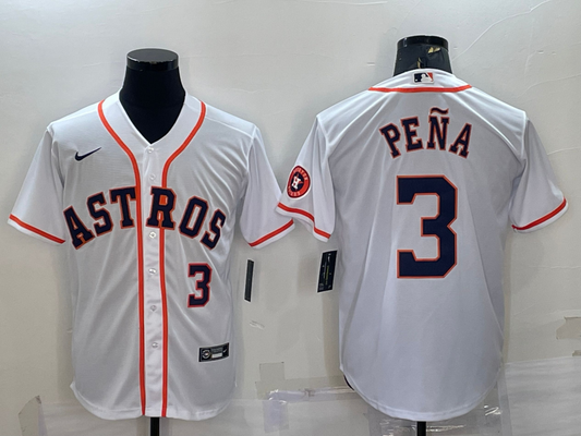 Men/Women/Youth Houston Astros Jeremy Peña #3 baseball Jerseys